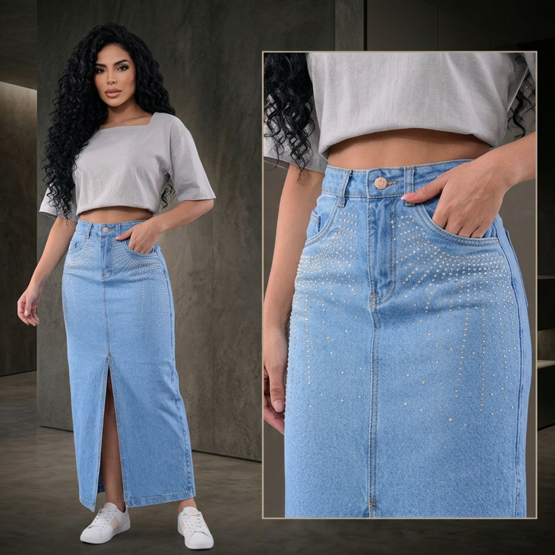 FALDA LARGA GLAM URBANO