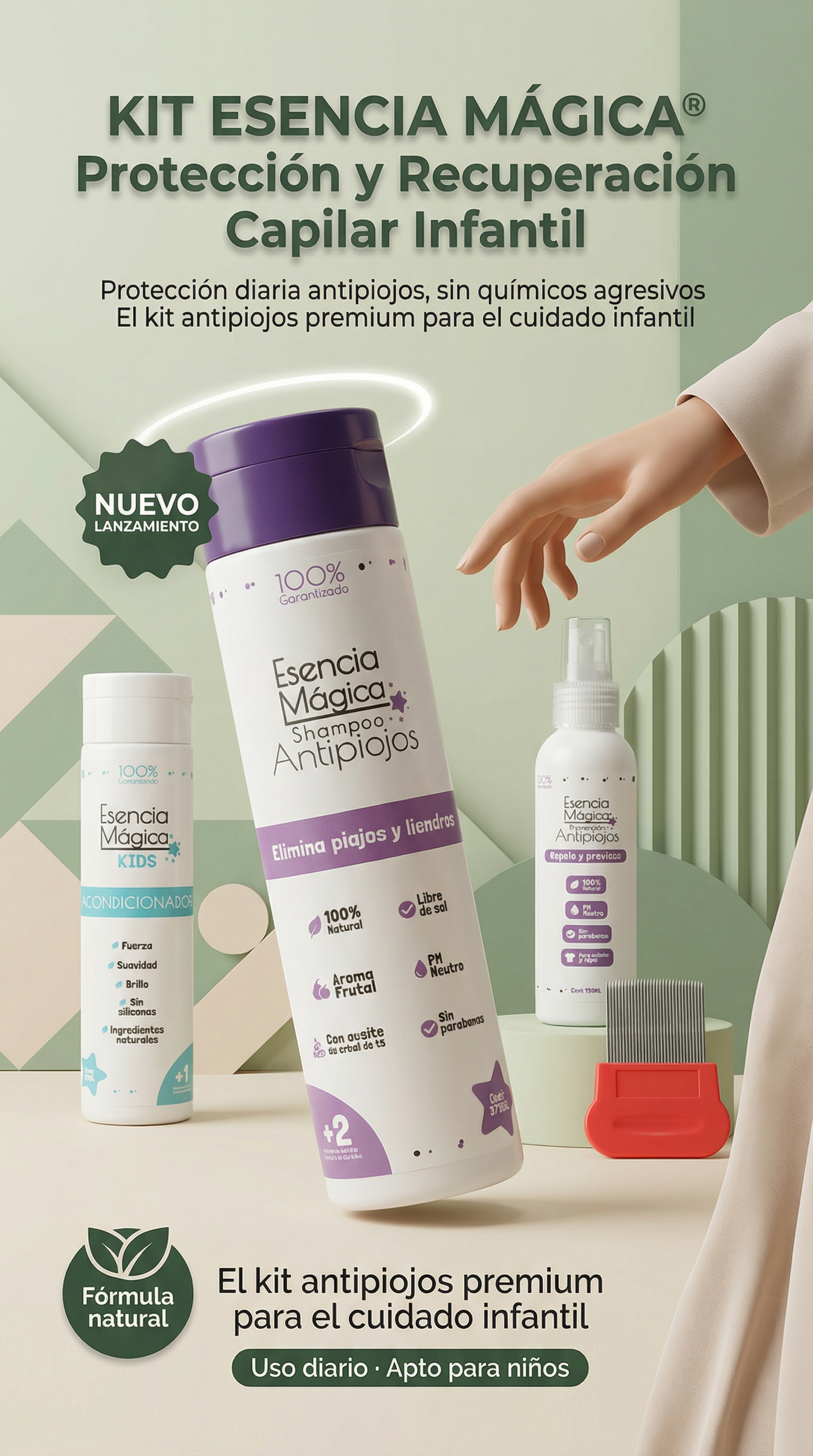 Kit antipiojos + acondicionador EsenciaM