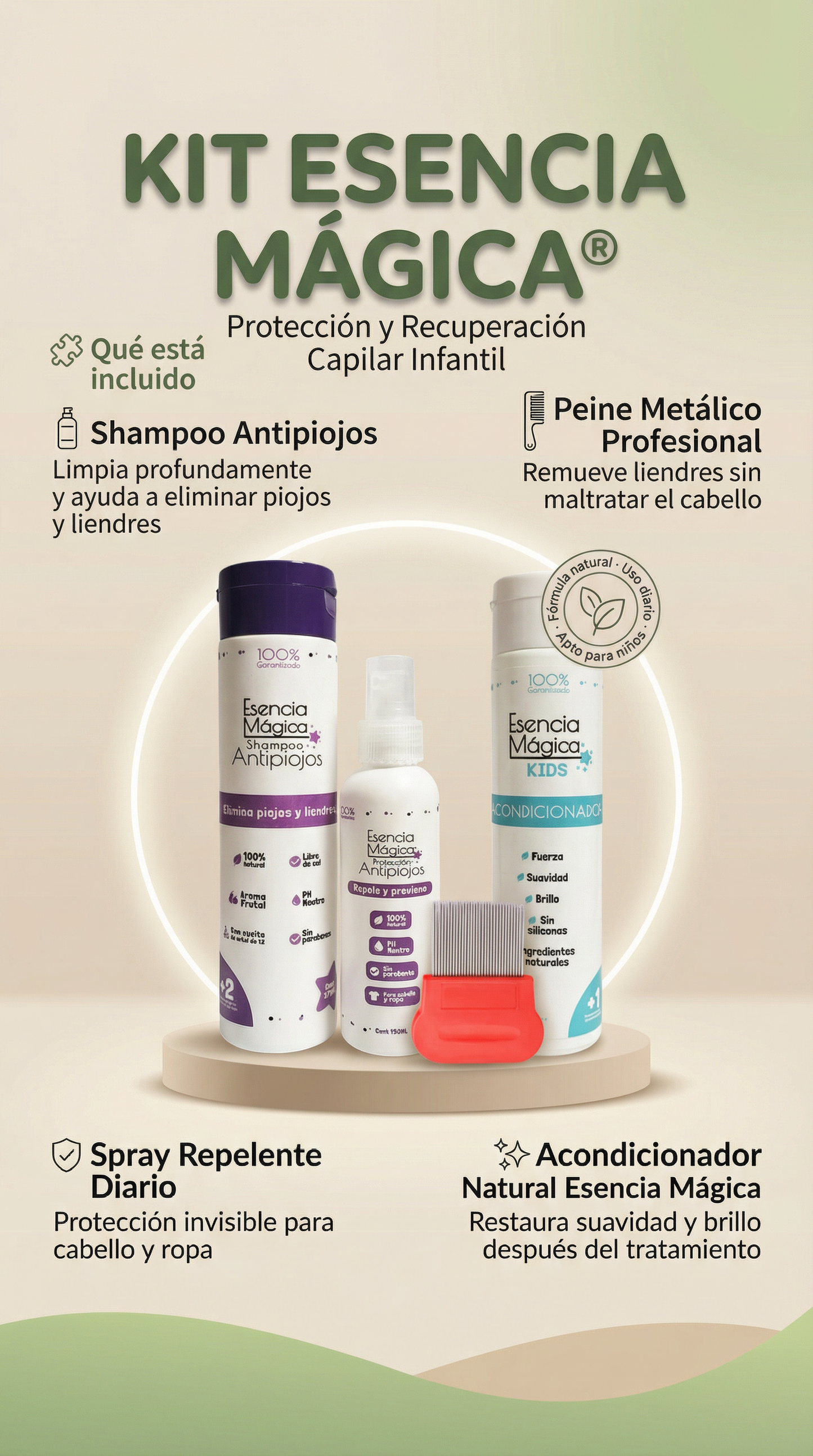 Kit antipiojos + acondicionador EsenciaM