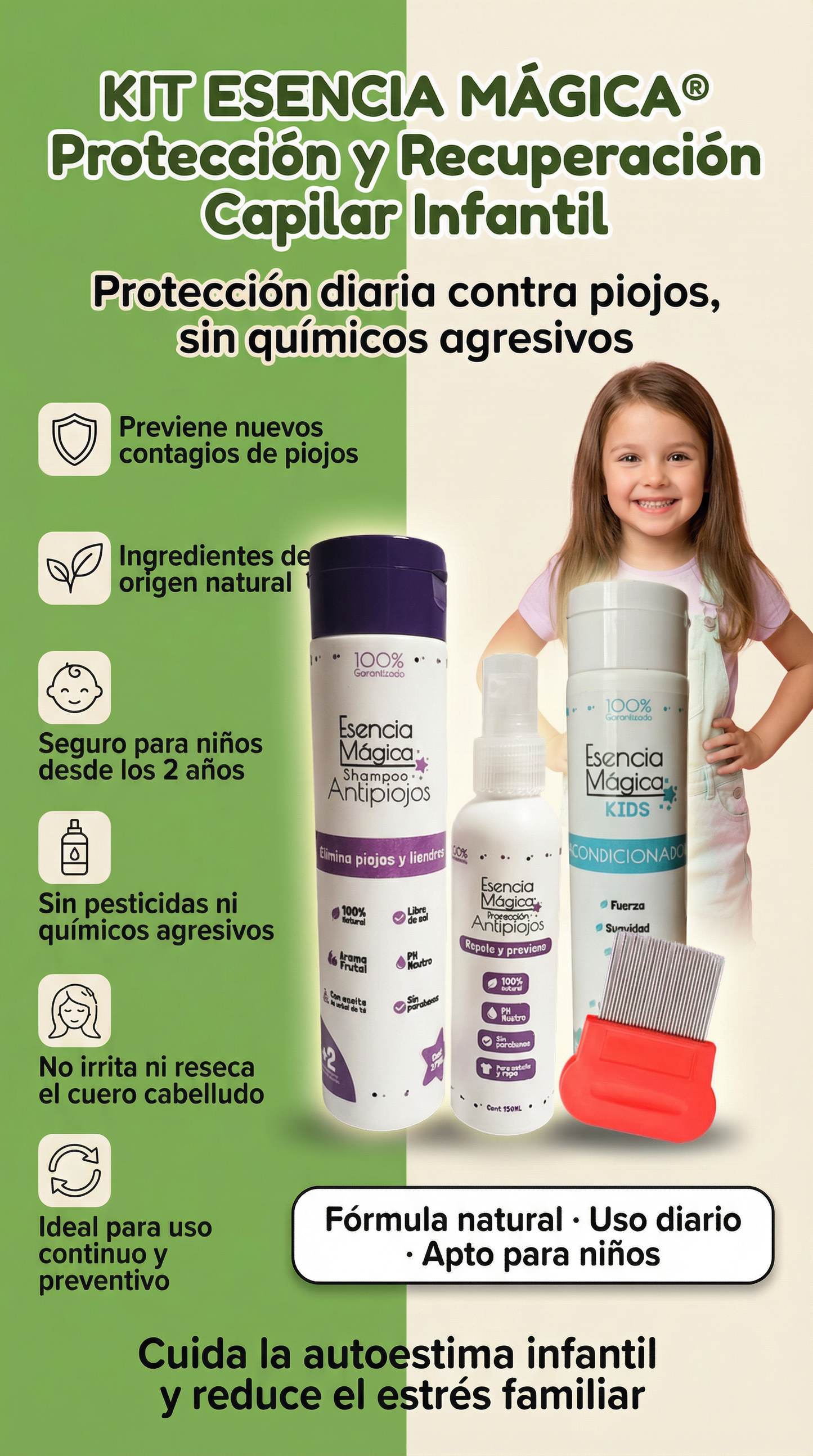 Kit antipiojos + acondicionador EsenciaM